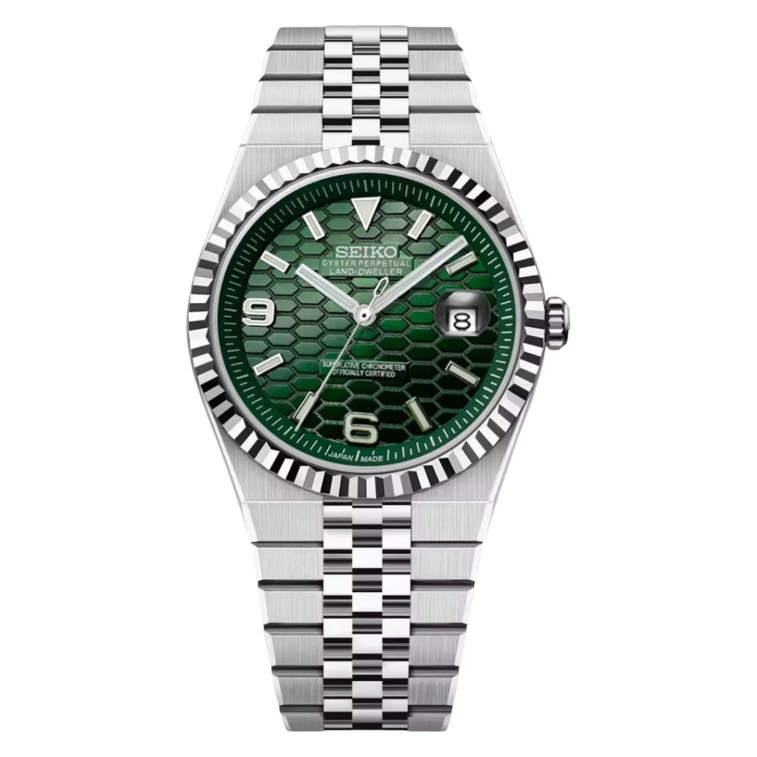 Montre Seiko Mod SEIKODWELLER verte - Time2Seiko
