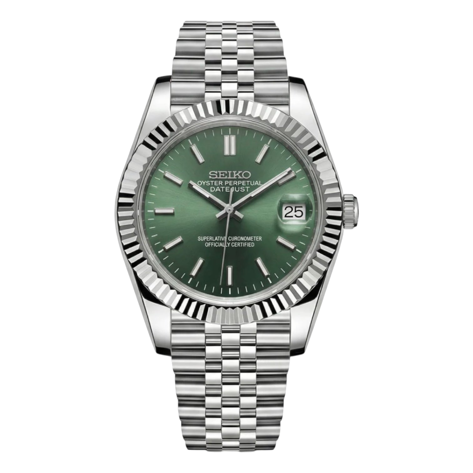 Montre Seiko Mod SEIKOJUST olive - Time2Seiko