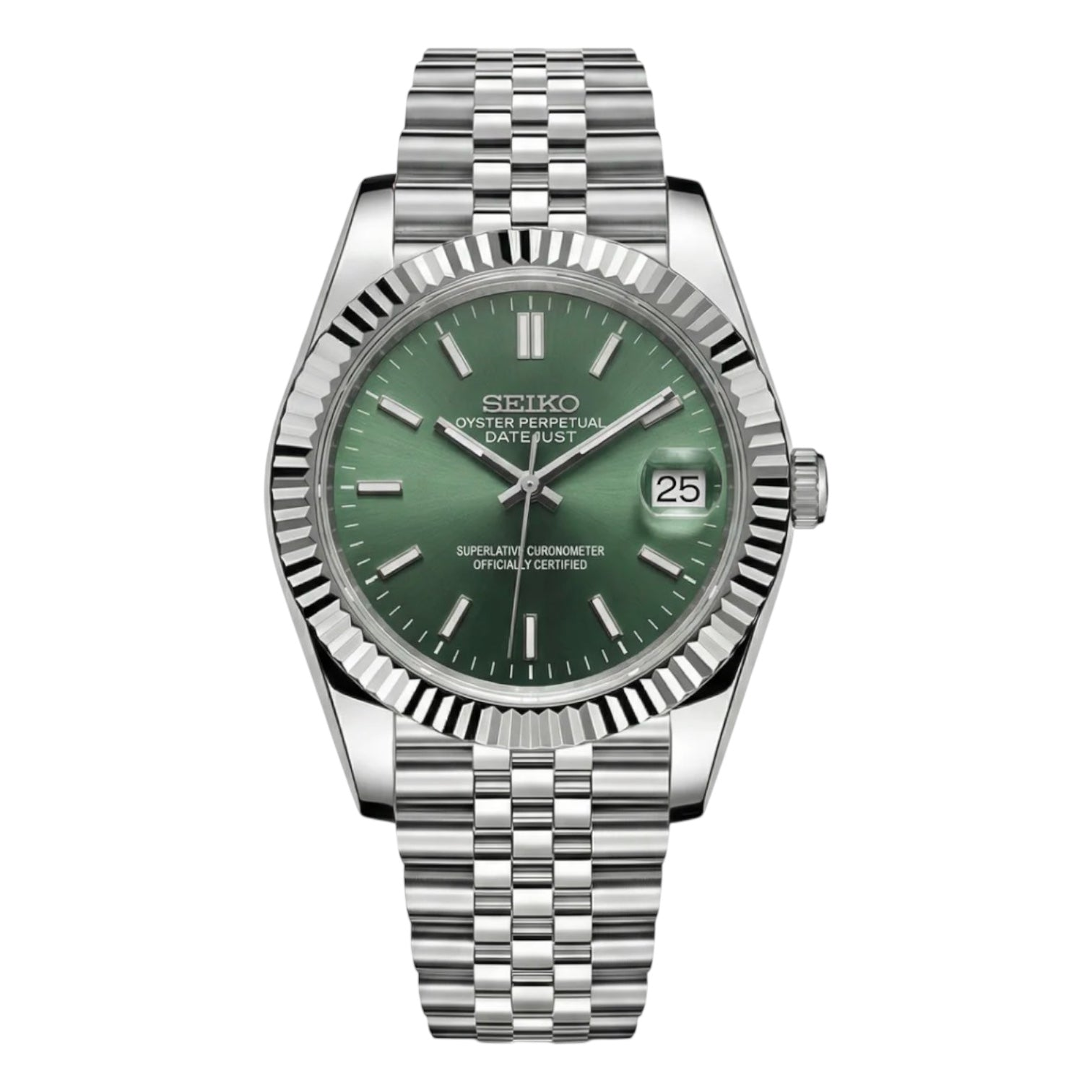 Montre Seiko Mod SEIKOJUST olive - Time2Seiko