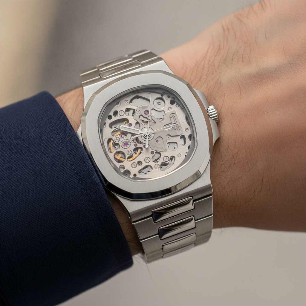 SEIKOLUS skeleton — worn on the wrist — Time2Seiko