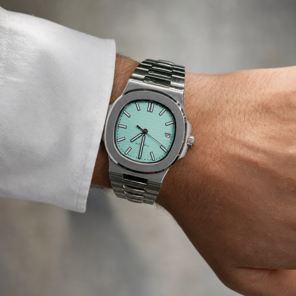 Montre Seiko mod SEIKOLUS Tiffany portée au poignet — Time2Seiko
