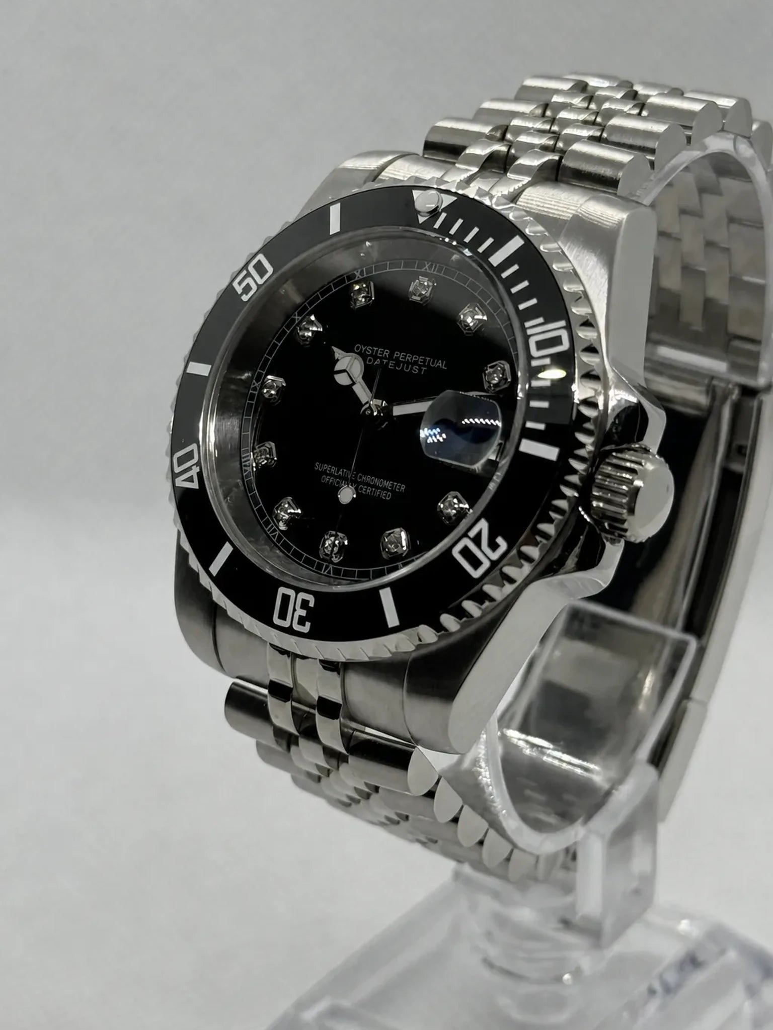 Montre Seiko mod SEIKOMARINER diamond black, vue 3 — Time2Seiko