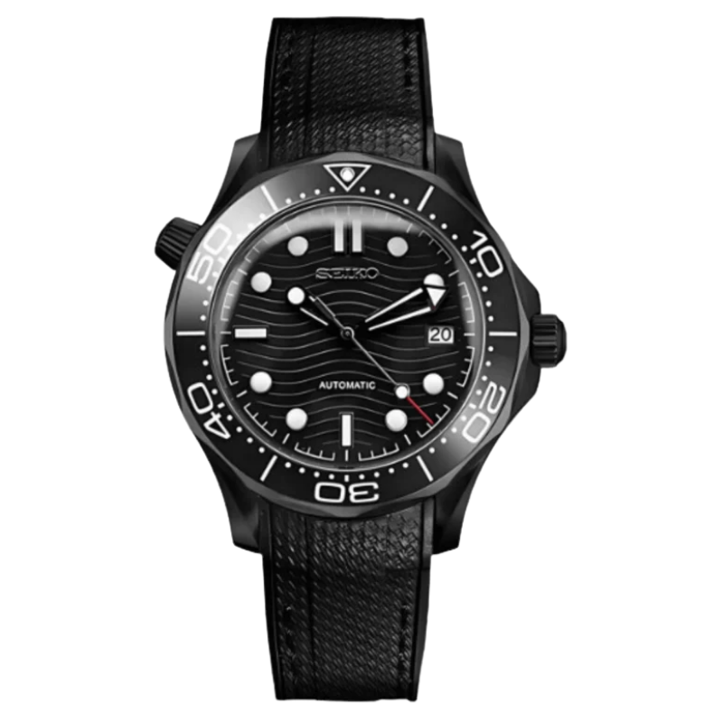 Montre Seiko Mod SEIKOMARINER master black edition - Time2Seiko