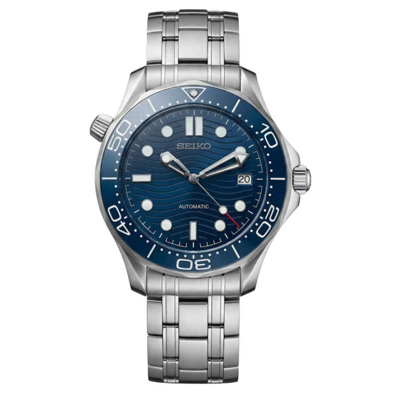 Montre Seiko Mod SEIKOMARINER master bleue - Time2Seiko