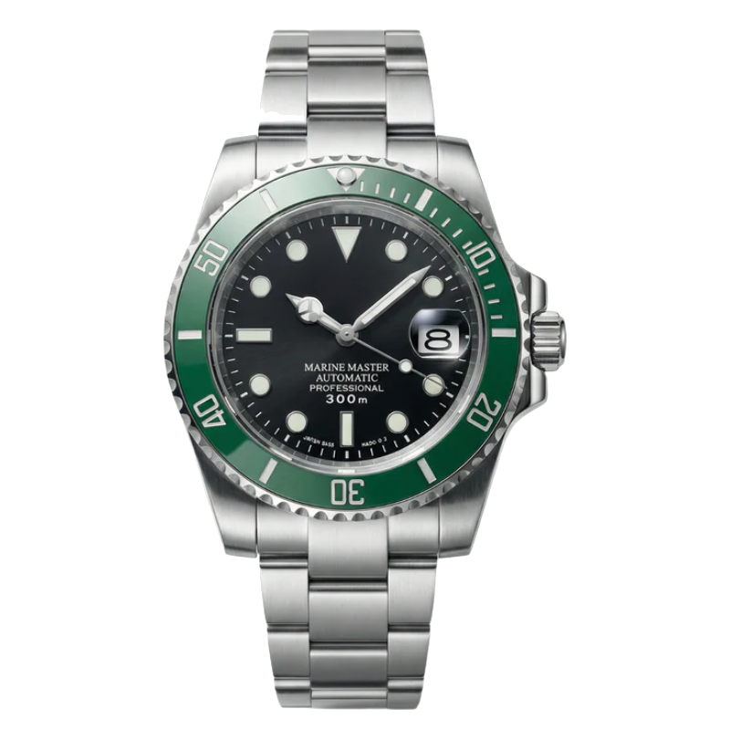 Montre Seiko mod SEIKOMARINER starbucks, sur fond blanc — Time2Seiko