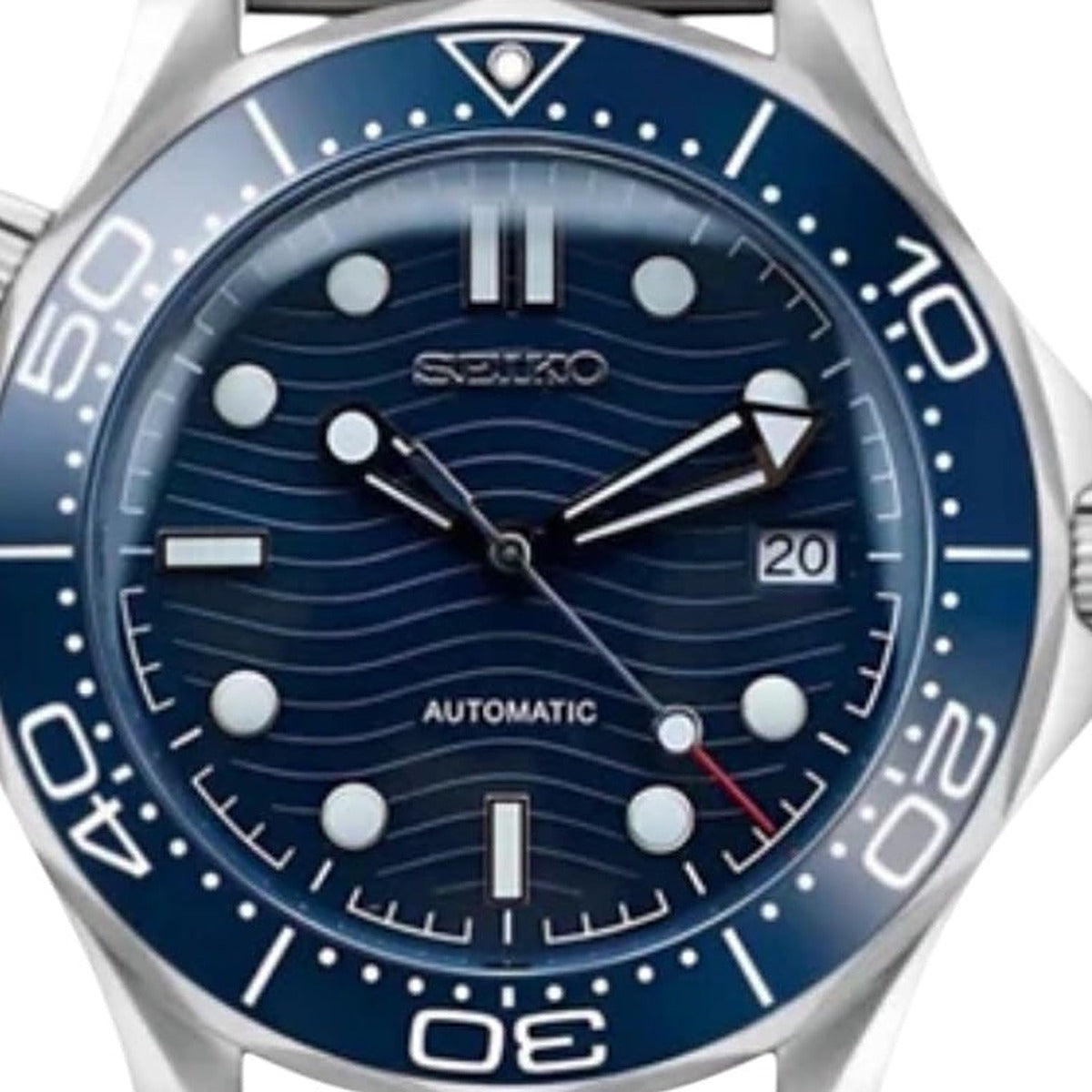 SEIKOMASTER blue wire — dial close-up — Time2Seiko