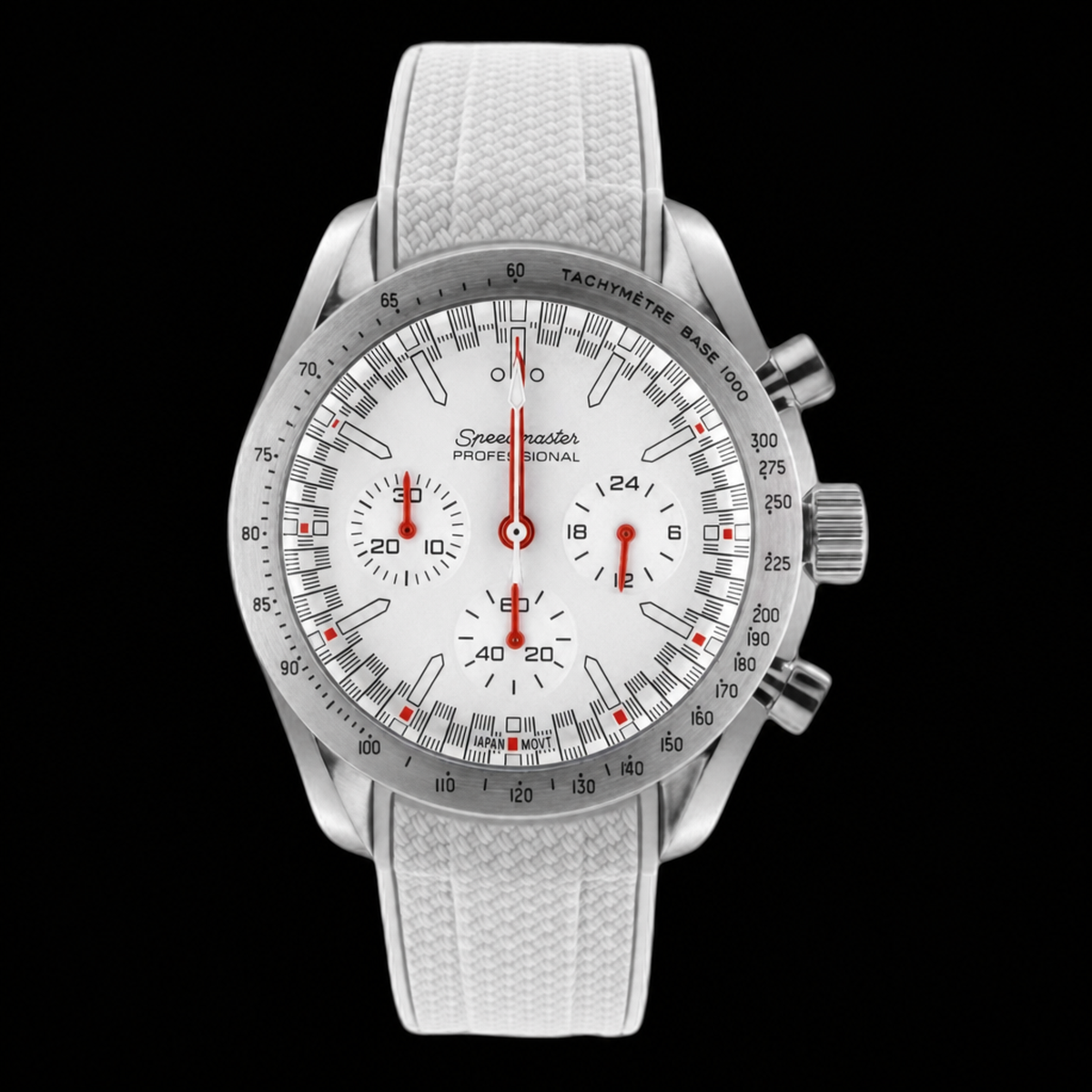 Montre Seiko mod SEIKOSPEED grey mist, sur fond blanc — Time2Seiko