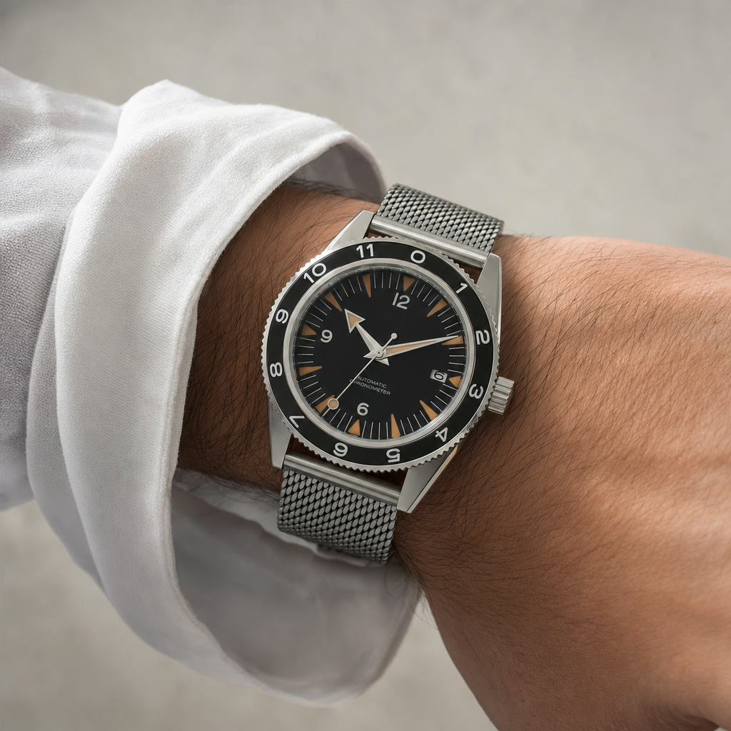 Montre Seiko mod SEIKOMASTER portée au poignet — Time2Seiko