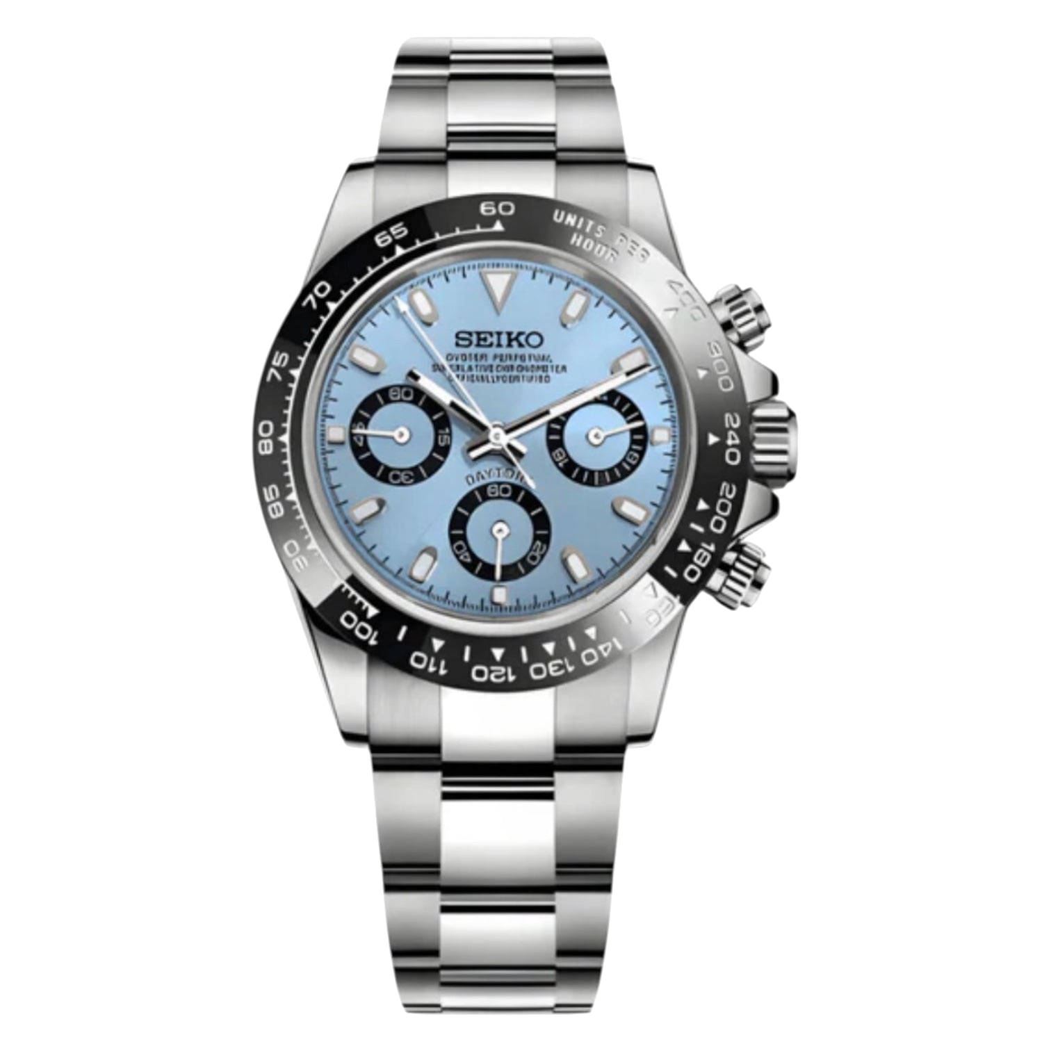 Montre Seiko Mod SEIKONA bleu glacier - Time2Seiko