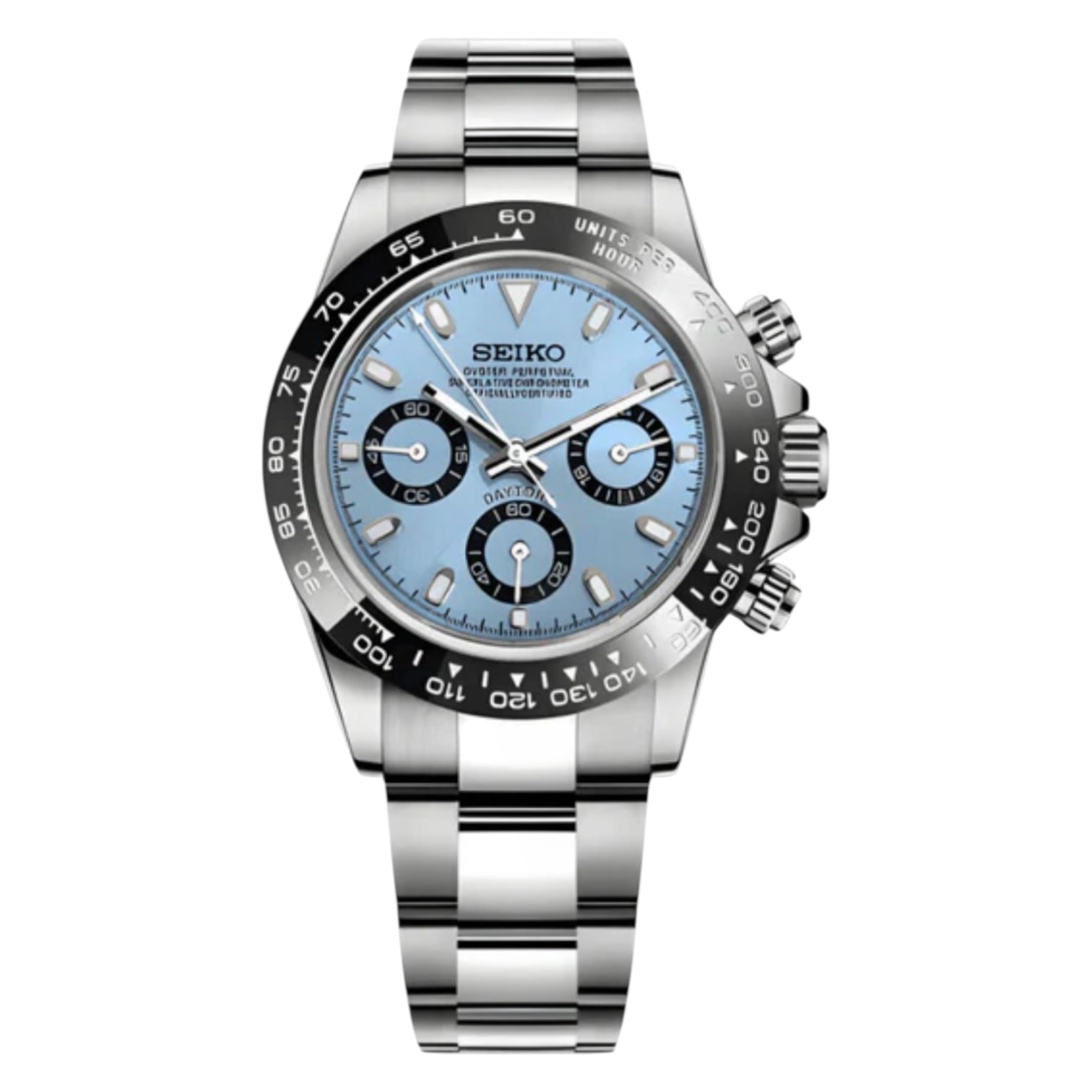 Montre Seiko Mod SEIKONA bleu glacier - Time2Seiko