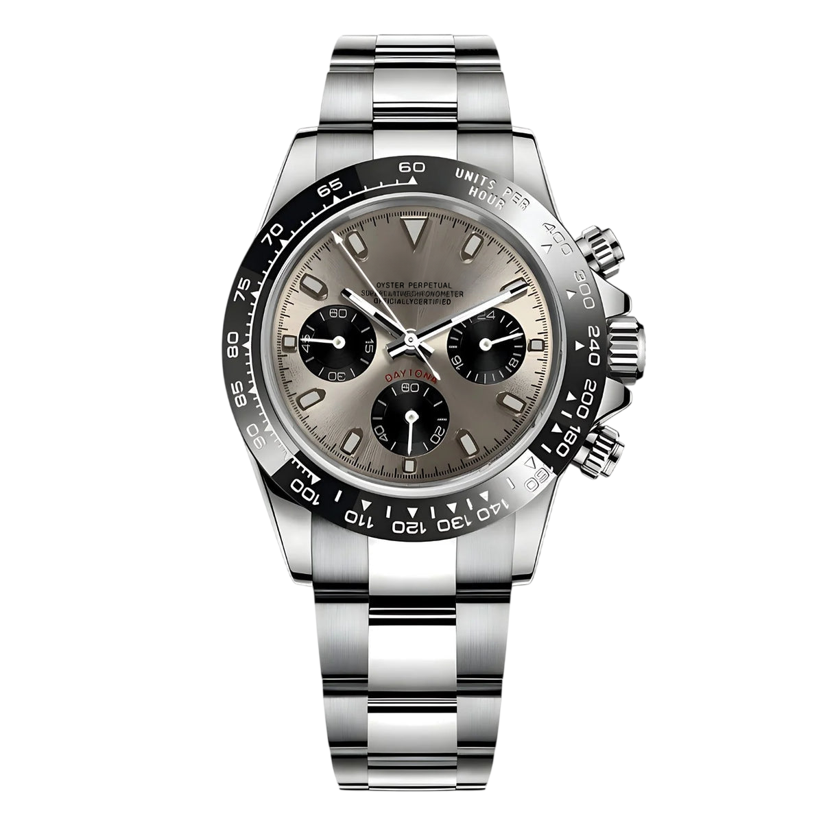 Montre Seiko mod SEIKONA champagne, vue de face — Time2Seiko