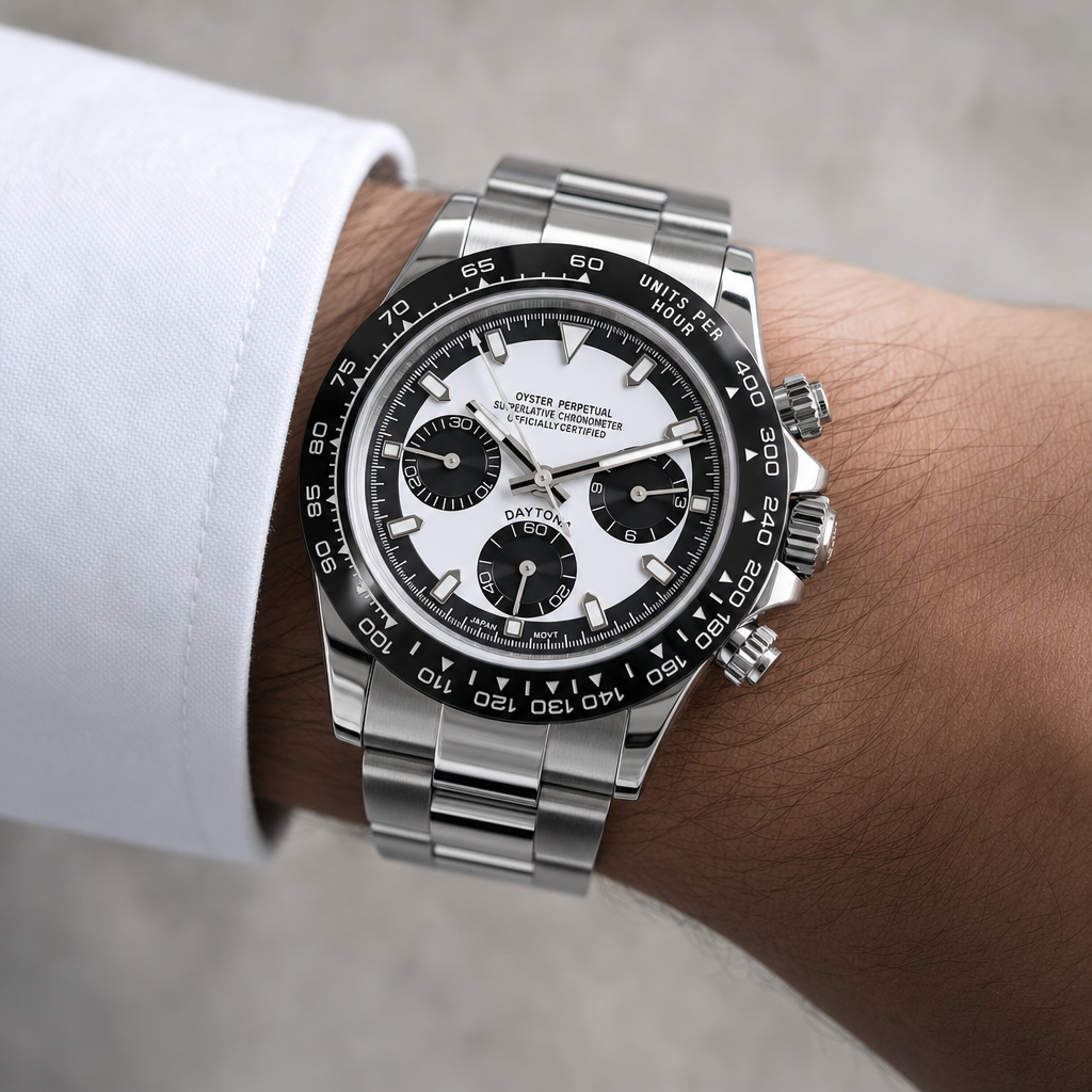 Montre Seiko mod SEIKONA reverse ghost portée au poignet — Time2Seiko